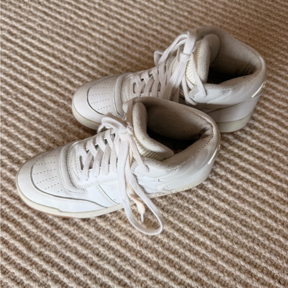 Saint Laurent White High-Top Sneakers